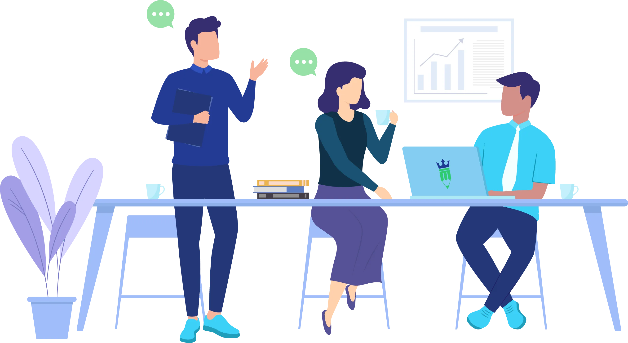 A marketing team