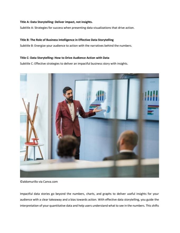 Data Storytelling
