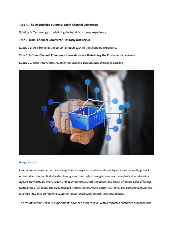 The Future of Omni-Channel Commerce